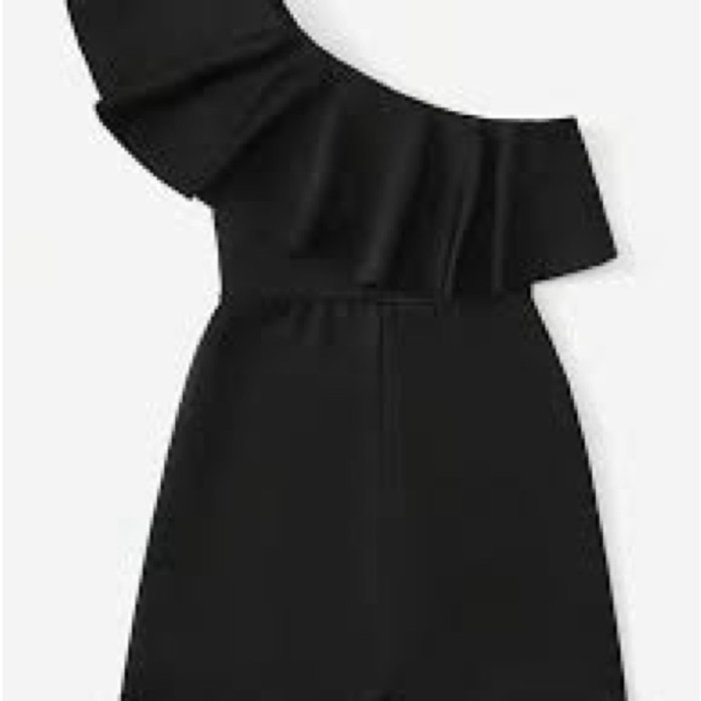 Aqua Black Romper